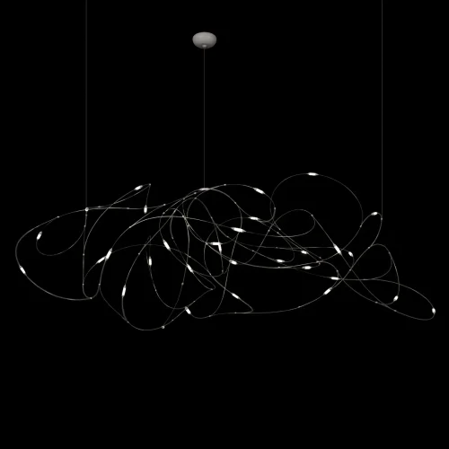 Светильник подвесной LED Flock of Light 10309/31 CR LOFT IT белый на 1 лампу, основание белое в стиле современный минимализм фото 5