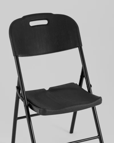 Стул складной банкетный черный, черные ножки УТ000040171 Stool Group, чёрный/, ножки/металл/чёрный, размеры - *870***470*580 фото 7