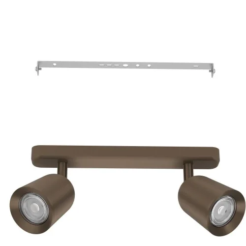 Спот с 2 лампами Camaldoli 901949 Eglo бронзовый GU10 в стиле современный фото 3 Спот с 2 лампами Camaldoli 901949 Eglo бронзовый GU10 в стиле современный фото 3