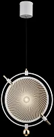 Светильник подвесной LED Laura WE430.02.006 Wertmark прозрачный 1 лампа, основание белое в стиле модерн хай-тек 