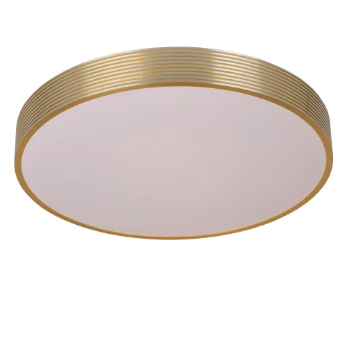 Светильник потолочный LED Malin 79184/24/02 Lucide белый 1 лампа, основание латунь матовое золото в стиле современный  фото 4