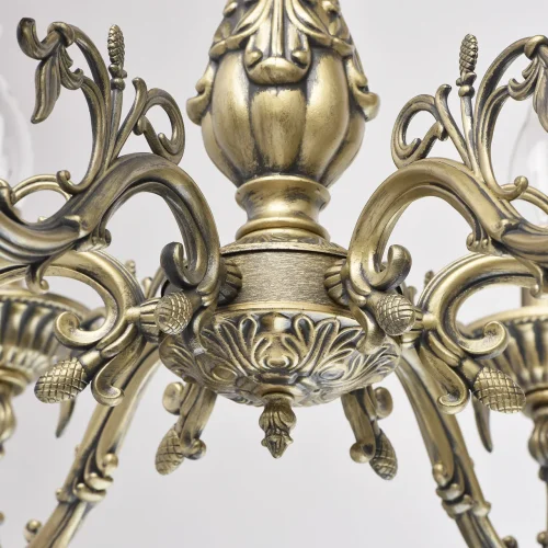 Люстра подвесная Аврора 371011106 MW-Light без плафона на 6 ламп, основание античное бронза в стиле классический фото 10