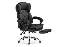 Компьютерное кресло Kolson black 15341 Woodville, чёрный/экокожа, ножки/металл/хром, размеры - *1240***640*680