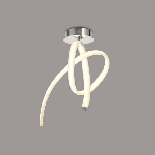 Светильник потолочный LED Armonia 6724 Mantra белый на 1 лампу, основание хром в стиле современный хай-тек фото 2