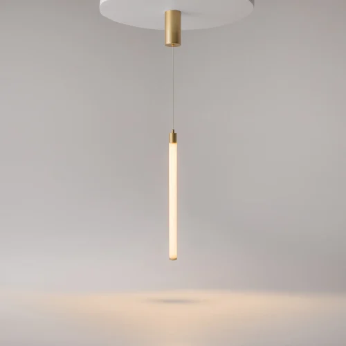 Светильник подвесной LED Ray P022PL-L10MG3K Maytoni белый на 1 лампу, основание золотое в стиле современный трубочки фото 5 Светильник подвесной LED Ray P022PL-L10MG3K Maytoni белый на 1 лампу, основание золотое в стиле современный трубочки фото 5