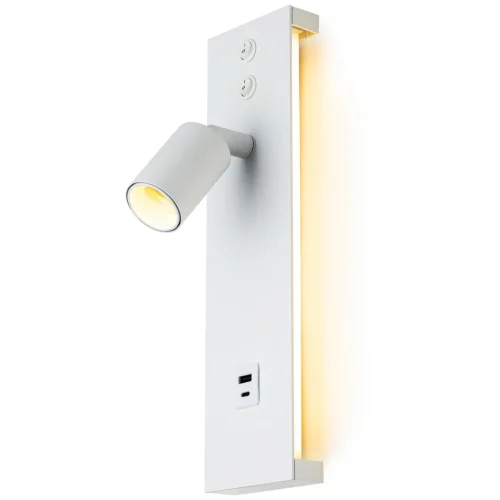 Бра с выключателем LED USB Декарт CL704460 Citilux белый на 1 лампу, основание белое в стиле современный хай-тек для чтения usb фото 8