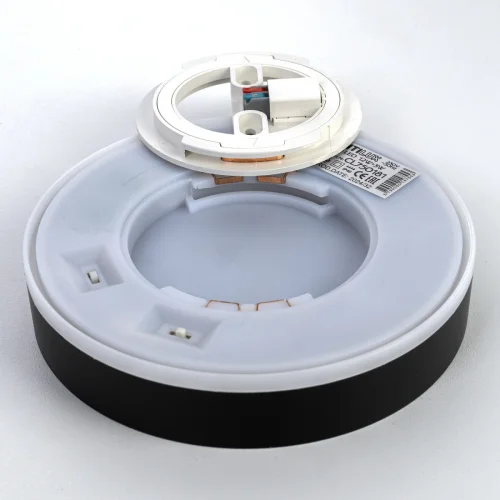 Светильник потолочный LED Etalon CL750181 Citilux белый на 1 лампу, основание чёрное в стиле хай-тек современный круглый фото 11