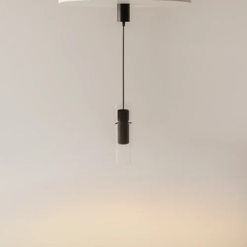 Светильник подвесной Dynamics MOD326PL-01B Maytoni чёрный прозрачный на 1 лампу, основание чёрное в стиле современный фото 7