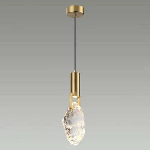Светильник подвесной LED Lia 4372/5L Odeon Light прозрачный 1 лампа, основание античное бронза в стиле классический  фото 4