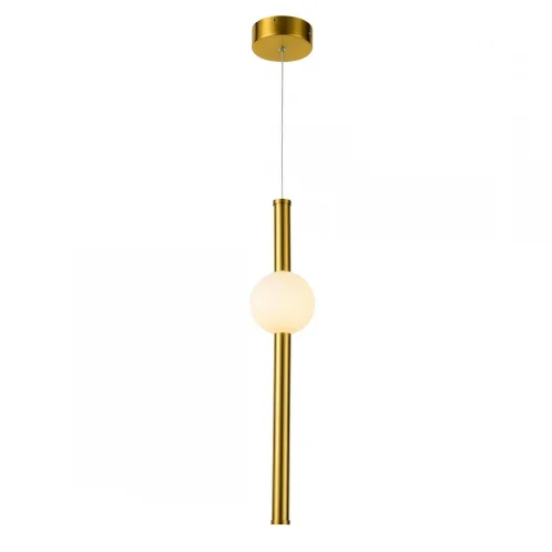 Светильник подвесной LED Conceptus 2641-1P Favourite бронзовый белый на 1 лампу, основание золотое бронзовое в стиле современный трубочки