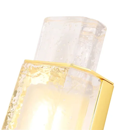 Бра LED CARAMELO AP12W LED Crystal Lux прозрачный на 1 лампа, основание золотое в стиле современный  фото 5