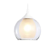 Светильник подвесной TR3538 Ambrella light белый 1 лампа, основание белое в стиле классика модерн шар