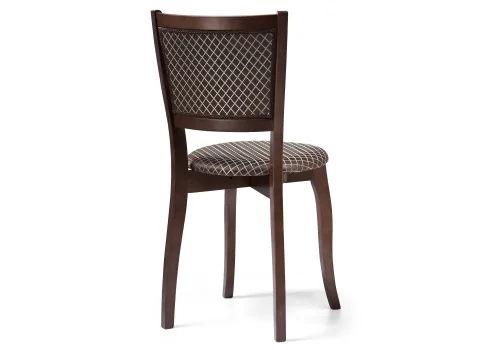 Деревянный стул Валери орех / коричневый 450680 Woodville, коричневый/ткань, ножки/массив бука/орех, размеры - ****400*480 фото 4