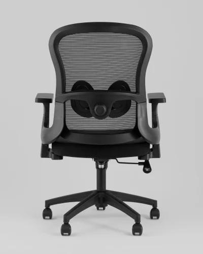 Кресло офисное TopChairs Petal, черный УТ000040045 Stool Group, чёрный/сетка текстиль, ножки/полимер/чёрный, размеры - 960*1160**** фото 5