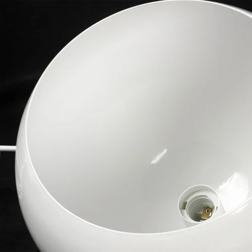 Светильник подвесной Gloss LSP-8921 Lussole белый 1 лампа, основание белое в стиле современный  фото 3