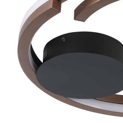 Светильник потолочный LED Mezzomonte 901825 Eglo бронзовый на 1 лампу, основание чёрное в стиле современный хай-тек фото 4