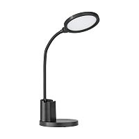 Настольная лампа офисная LED Brolini 900528 Eglo чёрная 1 лампа, основание чёрное полимер в стиле современный 