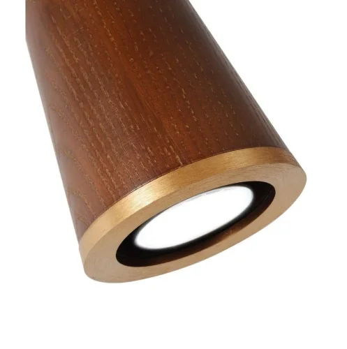 Светильник подвесной Coni 2830-1P Favourite коричневый 1 лампа, основание чёрное в стиле кантри современный  фото 3
