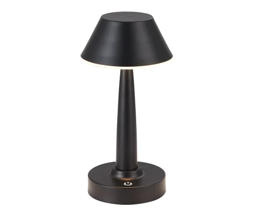 Настольная лампа LED DIMM Снорк 07064-B,19 Kink Light чёрная 1 лампа, основание чёрное металл в стиле минимализм хай-тек современный  фото 3