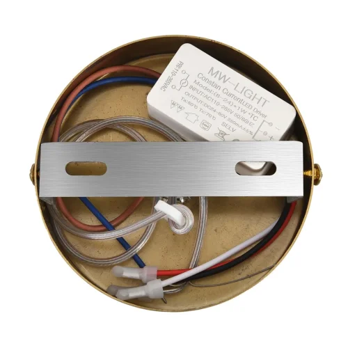 Светильник подвесной LED Lialda 8369/15L Lumion белый на 1 лампу, основание латунь в стиле современный фото 7