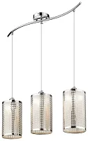 Светильник подвесной 227-106-03 Velante хром 3 лампы, основание хром в стиле современный 