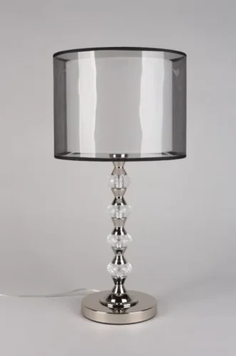Настольная лампа Floret APL.703.14.01 Aployt белая чёрная 1 лампа, основание хром металл в стиле современный  фото 3