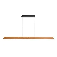 Светильник подвесной LED Estar 7019/38LB Odeon Light коричневый на 1 лампу, основание чёрное в стиле хай-тек минимализм линейный