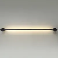 Бра LED Dalia 4395/8WL Odeon Light чёрный 1 лампа, основание чёрное в стиле хай-тек отражённый свет