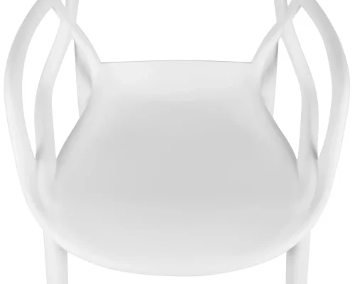 Стул барный 601CPP-LMZL MASTERS BAR, цвет сиденья белый (W-02) Dobrin, белый/, ножки/пластик/белый, размеры - ****480*515 фото 8