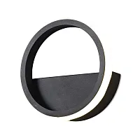 Бра LED Kitesurf 8593 Mantra чёрный 1 лампа, основание чёрное в стиле хай-тек современный кольца