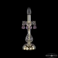 Настольная лампа 1410L/1-27 G V7010 Bohemia Ivele Crystal без плафона 1 лампа, основание золотое металл хрусталь в стиле классика виноград