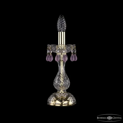 Настольная лампа 1410L/1-27 G V7010 Bohemia Ivele Crystal без плафона 1 лампа, основание золотое металл хрусталь в стиле классический виноград