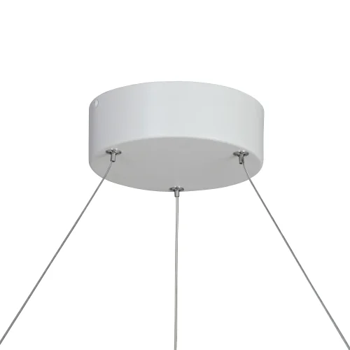 Светильник подвесной LED V4665-0/1S Vitaluce без плафона 1 лампа, основание белое в стиле хай-тек кольца фото 4