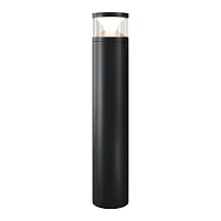 Парковый светильник LED Pyro O496FL-L21B3K2 Maytoni уличный IP65 чёрный на 1 лампу, плафон прозрачный в стиле современный хай-тек LED