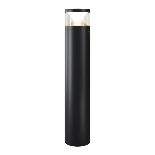 Парковый светильник LED Pyro O496FL-L21B3K2 Maytoni уличный IP65 чёрный на 1 лампу, плафон прозрачный в стиле современный хай-тек LED