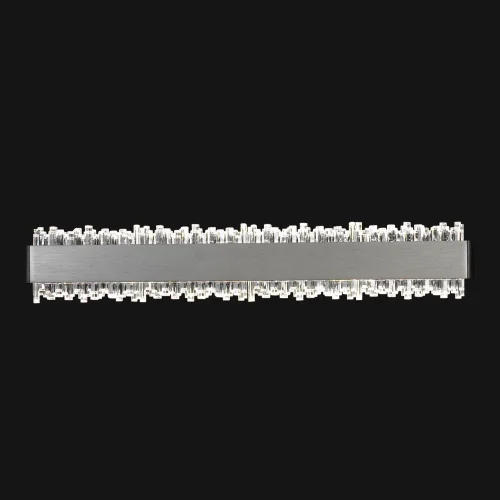 Бра LED Hardin LSP-7435 Lussole прозрачный на 1 лампу, основание серое в стиле современный 