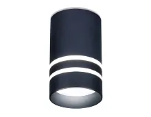 Светильник накладной LED TN237 Ambrella light чёрный 1 лампа, основание чёрное в стиле современный хай-тек круглый