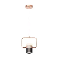 Светильник подвесной LED Ling 8118-B LOFT IT чёрный на 1 лампу, основание медь в стиле современный 