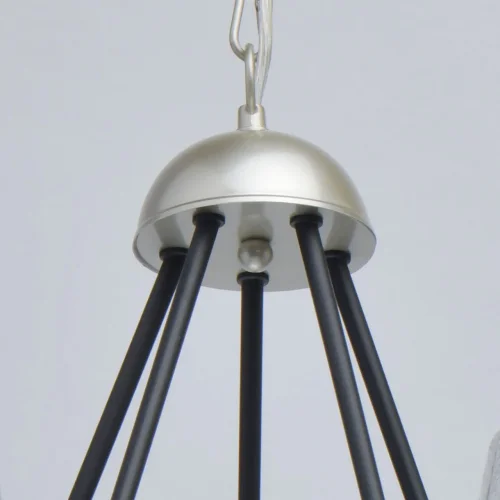 Люстра подвесная Альгеро 285011305 MW-Light прозрачная на 5 ламп, основание серебряное в стиле классический  фото 10