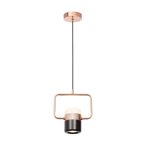 Светильник подвесной LED Ling 8118-B LOFT IT чёрный на 1 лампу, основание медь в стиле современный 