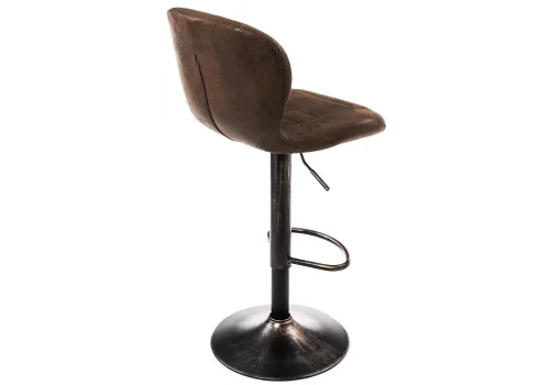 Барный стул Hold vintage 1792 Woodville, коричневый/ткань, ножки/металл/коричневый, размеры - *1090***450*490 фото 9