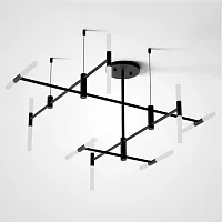 Люстра подвесная ALTONA 140514-26 ImperiumLoft белая на 16 ламп, основание чёрное в стиле скандинавский  Люстра подвесная ALTONA 140514-26 ImperiumLoft белая на 16 ламп, основание чёрное в стиле скандинавский