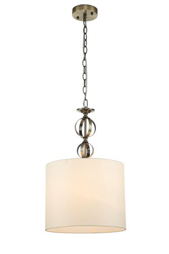 Светильник подвесной Infinito V000269 Indigo белый 1 лампа, основание бронзовое в стиле модерн  фото 3