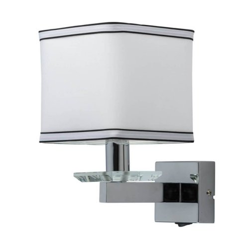 Бра Наполи 686020401 MW-Light белый на 1 лампа, основание хром в стиле современный 