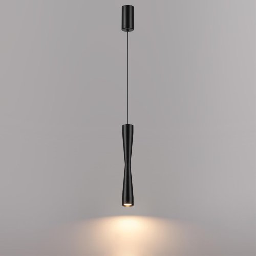 Светильник подвесной LED Anika 4291/5L Odeon Light чёрный на 1 лампу, основание чёрное в стиле хай-тек трубочки фото 4
