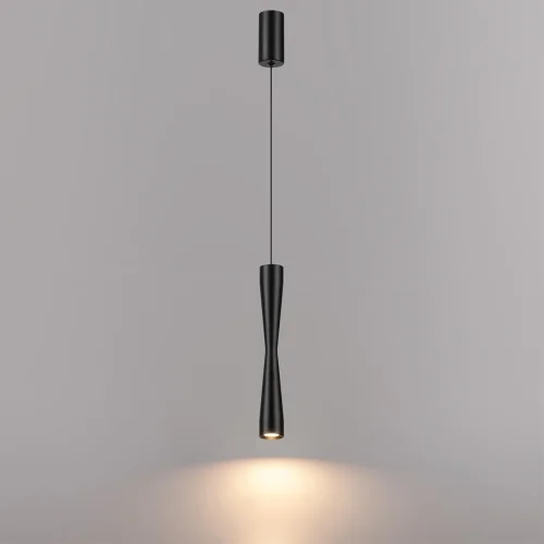 Светильник подвесной Anika 4291/5L Odeon Light чёрный на 1 лампу, основание чёрное в стиле хай-тек трубочки фото 4 Светильник подвесной Anika 4291/5L Odeon Light чёрный на 1 лампу, основание чёрное в стиле хай-тек трубочки фото 4