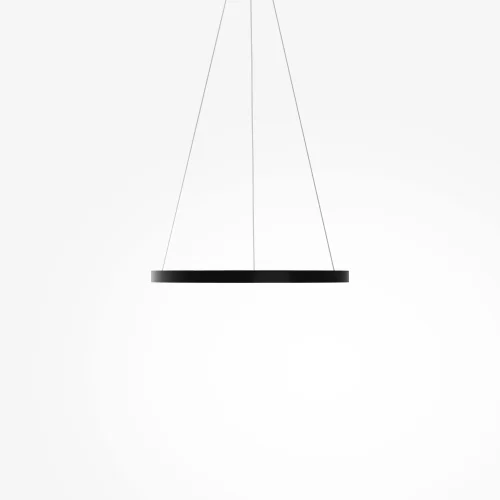 Светильник подвесной LED Rim MOD058PL-L32BK Maytoni чёрный на 1 лампу, основание чёрное в стиле современный хай-тек минимализм кольца фото 4