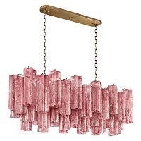 Люстра подвесная Мурано / Murano 10580/1000R Pink LOFT IT розовая на 11 ламп, основание бронзовое в стиле современный арт-деко Люстра подвесная Мурано / Murano 10580/1000R Pink LOFT IT розовая на 11 ламп, основание бронзовое в стиле современный арт-деко