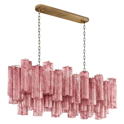 Люстра подвесная Мурано / Murano 10580/1000R Pink LOFT IT розовая на 11 ламп, основание бронзовое в стиле современный арт-деко Люстра подвесная Мурано / Murano 10580/1000R Pink LOFT IT розовая на 11 ламп, основание бронзовое в стиле современный арт-деко