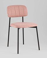 Стул Майло рогожка розовый УТ000040140 Stool Group, розовый/рогожка, ножки/металл/чёрный, размеры - *****
